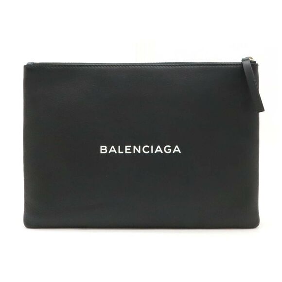 Balenciaga Shopping Clip M Calfskin Clutch Bag - Picture 1 of 6